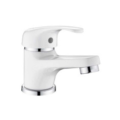 Mitigeur lavabo natu blanc brillant - 