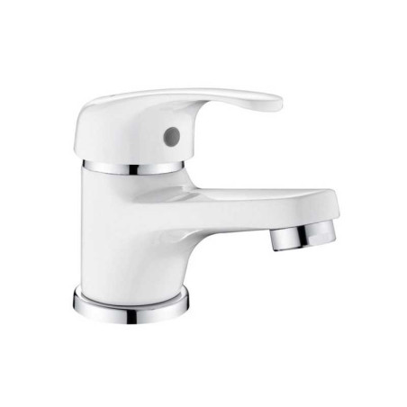 Mitigeur lavabo natu blanc brillant