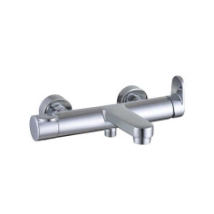Mitigeur mécanique de baignoire chromé brillant Icone - 