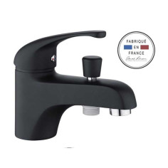 Mitigeur monotrou de baignoire noir Fira - 
