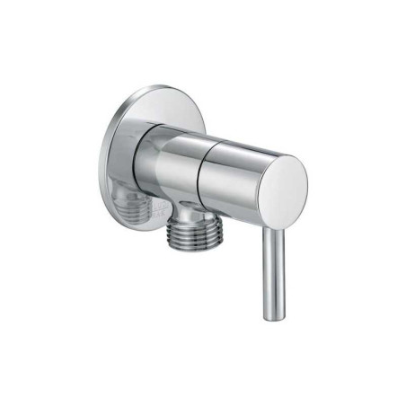 Vanne angle en laiton chrome