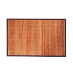 Tapis salle de bain bambou latte fin 50x80cm naturel - 