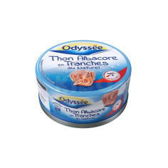 Thon en tranches au naturel albacore 186g