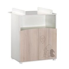 Commode - Babyprice - Lapinou - 2 portes - Une niche - Sérigraphie lapin Commode - Babyprice - Lapinou - 2 portes - Une niche - Sérigraphie lapin