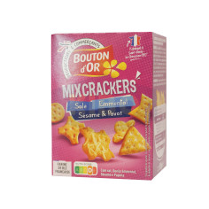Mix Crackers salé emmental sésame et pavot 85g