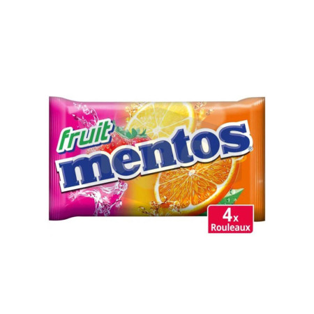 Bonbons dragées fruités 4 rouleaux 152g