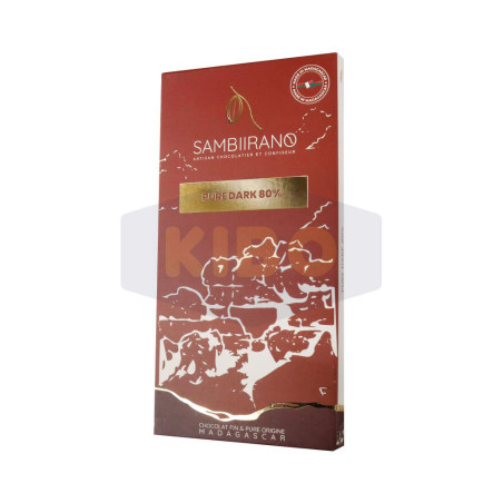 Tablette de chocolat pure dark 80% 75g