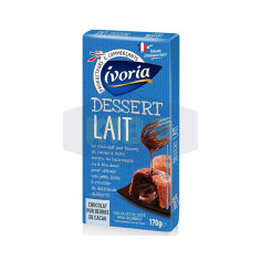 Tablettes de chocolat au lait dessert 170g
