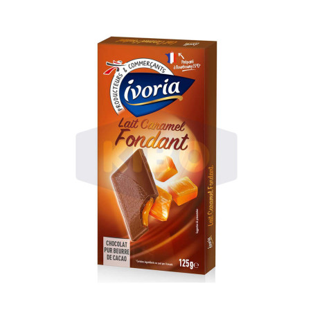 Tablette fourrée caramel chocolat au lait d'Isigny 125g