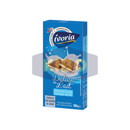 Tablette de chocolat au lait délice de lait 200g