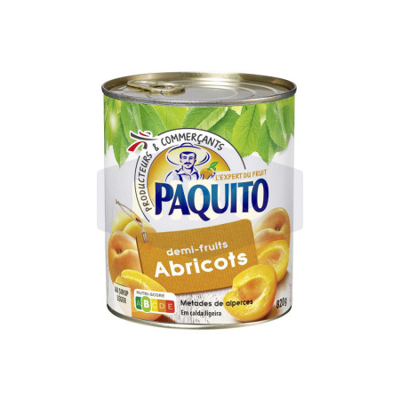 Demi-fruits abricots au sirop en conserve 4/4 475g