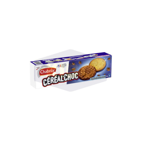 Biscuits céréal'choc nappés chocolat au lait 200g