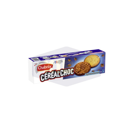 Biscuits céréal'choc nappés chocolat au lait 200g