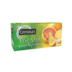 Thé vert saveur agrume 25 sachetes x 40g