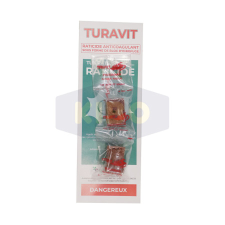 Raticides bloc hydrofuge