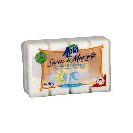 Savons de Marseille à la glycérine 4x200g