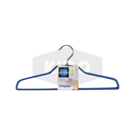 3 Cintres Antiglisses bleu