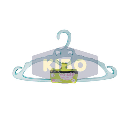 5 Cintres pour enfant en plastique vert