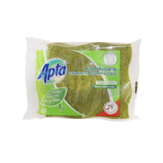 Eponges toutes surfaces avec fibres recyclées x2