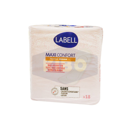 Serviette hygiénique épaisse anatomique normal 18 pièces