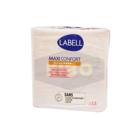 Serviette hygiénique épaisse anatomique normal 18 pièces