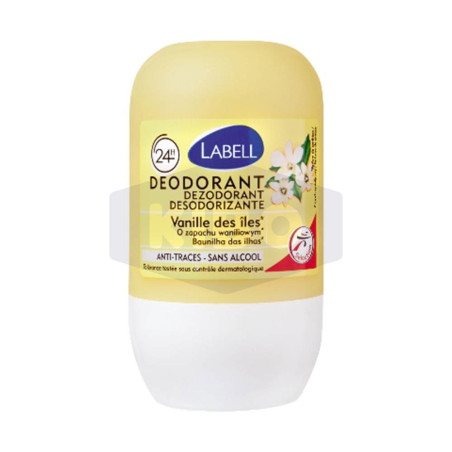 Déodorant roll-on sans alcool vanille des îles 50ml