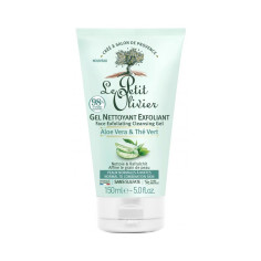 Gel nettoyant exfoliant aloe Véra et thé vert 150ml