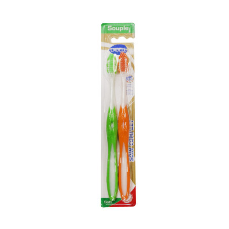 Brosses à dents global protection souple x 2 pièces