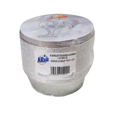 Barquettes en aluminium rondes 1400CC avec couvercle