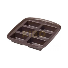 Moule à mini cakes métal Asimetria 6 cavités