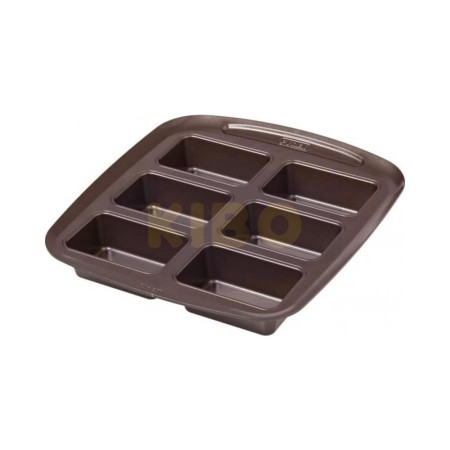 Moule à mini cakes métal Asimetria 6 cavités