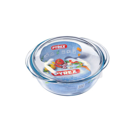 Cocotte en verre ronde 3L