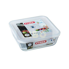 Plat carré en verre avec couvercle Cook & Freez 2L