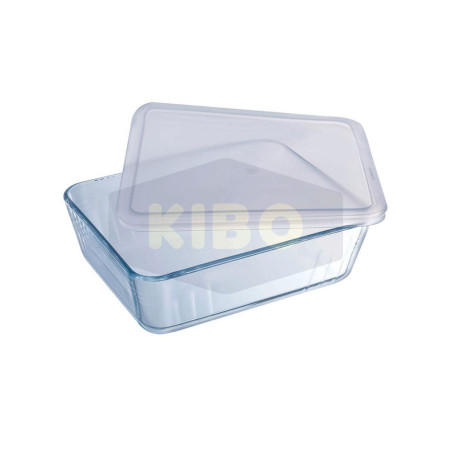 Plat rectangulaire en verre avec couvercle Cook & Freez 2,6L