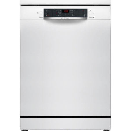 Lave-vaisselle pose libre BOSCH SMS26AW01F SER2 - 12 couverts - Induction - L60cm - 48 dB - Blanc