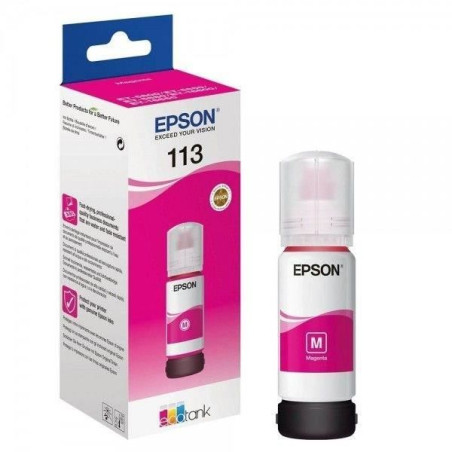 Cartouche d'encre - EPSON - 113 - Magenta - Pigment - Compatible EcoTank