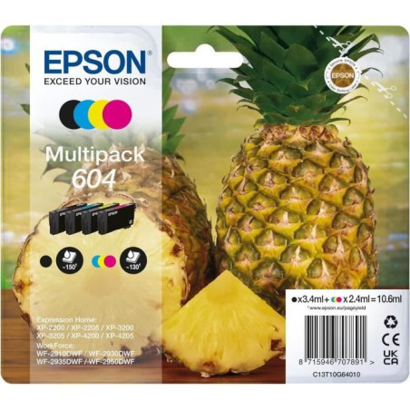 Encre - EPSON - Multipack 4 couleurs - Haute capacité - Compatible Expression Home XP-4200