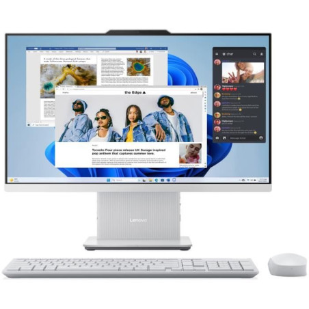 PC Tout-en-un LENOVO IdeaCentre AIO 24ARR9| Windows 11 - Ryzen 5 7535HS - RAM 8Go - SSD 512 Go + Clavier + Souris sans fil
