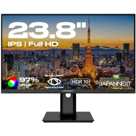 Écran PC - JAPANNEXT - 23,8 FHD - IPS - 60Hz - Ergonomique
