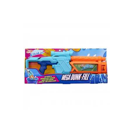 Nerf Pistolet a eau Mega Dunk-Fill, remplissage instantané facile, Réservoir 1L, Nerf Super Soaker, des 6&nbsp;ans