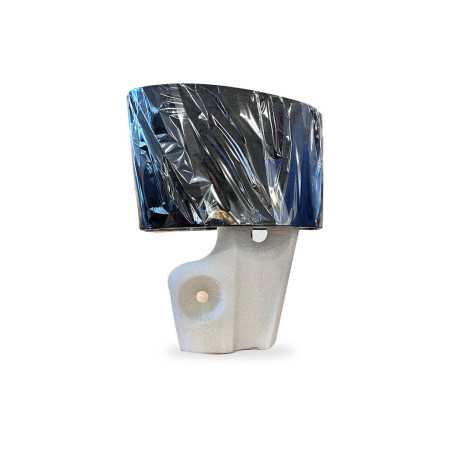 Lampe de table céramique et tissu noir
