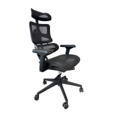 Chaise ergonomique noir en maille moderne ajustable 67x65,5x110,5