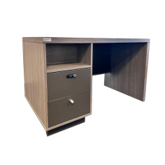 Table de bureau secretaire 120x700x750 en bois nordic grey oak