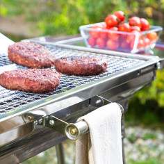 Barbecue au Charbon de Bois Pliable en Acier Inoxydable ExelQ InnovaGoods Barbecue au Charbon de Bois Pliable en Acier Inoxydable ExelQ InnovaGoods