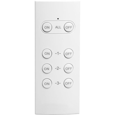 Pack de 2 prises télécommandées pour utilisation extérieure + télécommande - GAO - 230 V - Noir