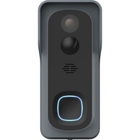 Kit Sonnette connectée - LINK2HOME - Wi-Fi - Audio bidirectionnel - Carillon sans fil - SD 8 Go
