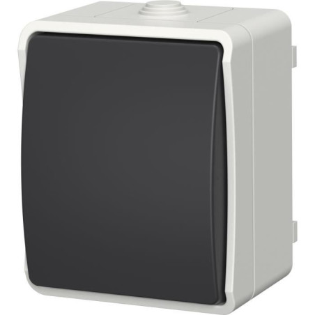 Interrupteur - Aquatop - Va et vient - IP54 - Gris - Intérieur