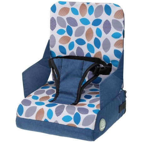 Siege d'appoint d'alimentation portable - DREAMBABY - Grab ‘N Go - Feuilles - Bleu