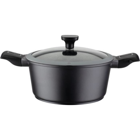 Marmite fonte d'aluminium - GSW - EASY CLICK - 20 cm - Induction - Noir