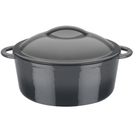 Marmite fonte massive - GSW - GREY SHADOW - 24 cm - Ronde - Induction - Gris